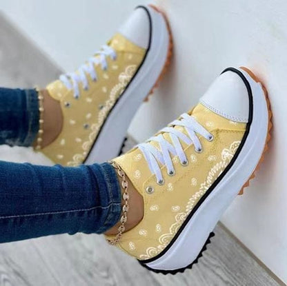 Variant image for Dam Sneakers Blommig Design Canvas-7