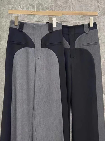 Dam Byxor Patchwork Detaljer Hållbar Polyester-3