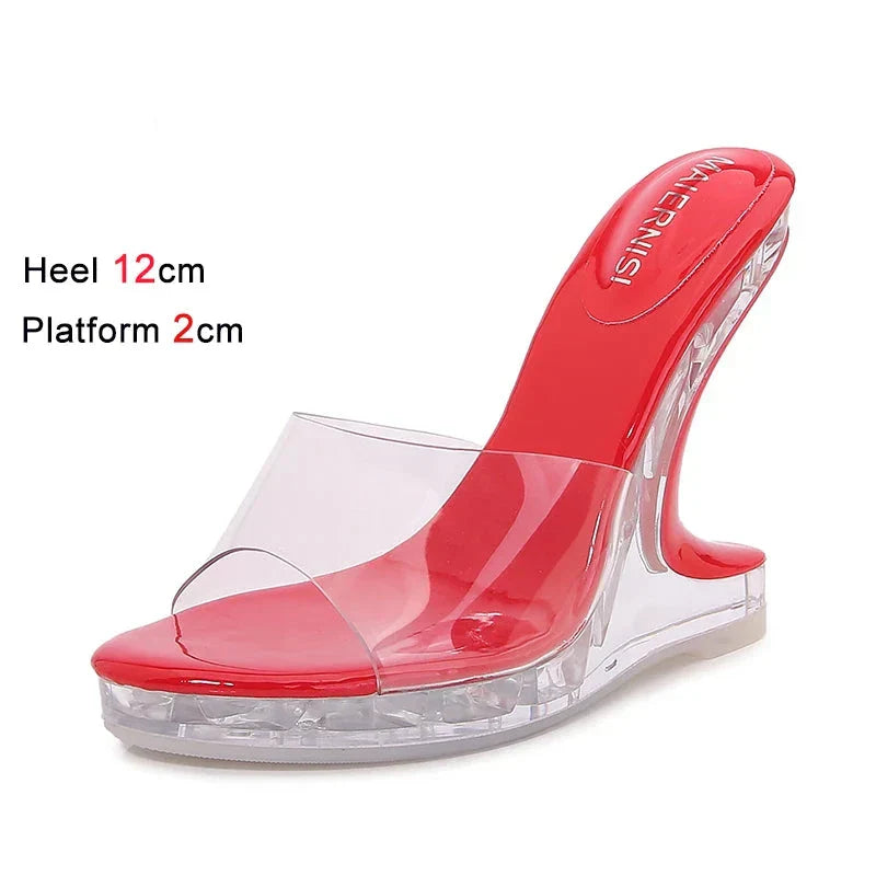 Variant image for Dam Sandaler Hög Klack PVC Unik Design-22