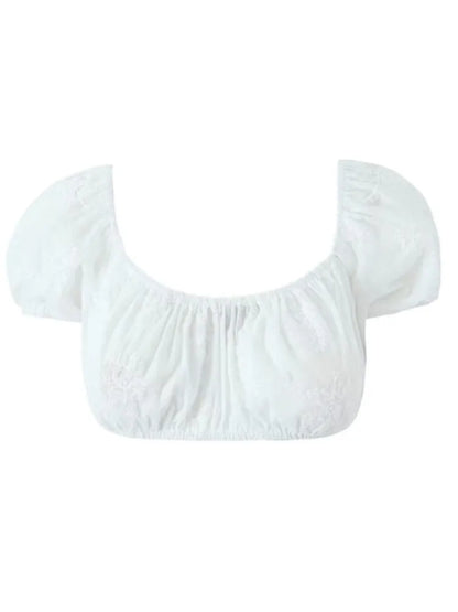 Variant image for Dam Kort Rock Monokrom Polyester A-linjeformad med Puffärmar-4