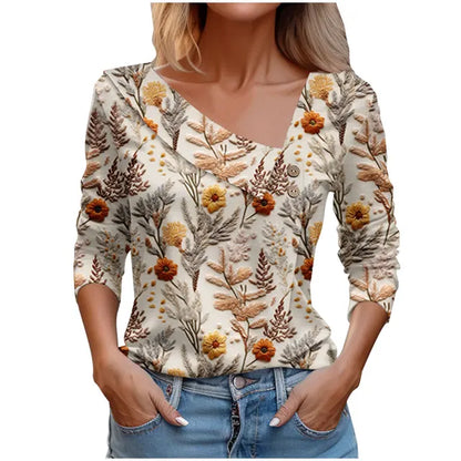 Variant image for Vit Dam Blus Lätt Luftig Polyester Avslappnad Passform-54