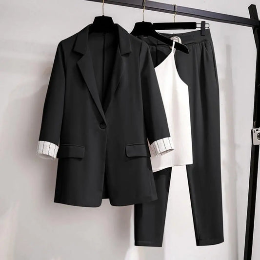 Dam Blazerdräkt Set 3 Delar Polyester Elegant Design 1