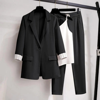 Dam Blazerdräkt Set 3 Delar Polyester Elegant Design 5