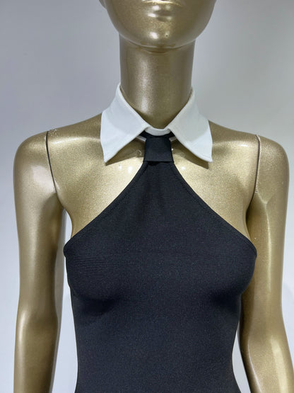 Kvinnors Mini Klänning Skräddarsydd Nylon Spandex-5