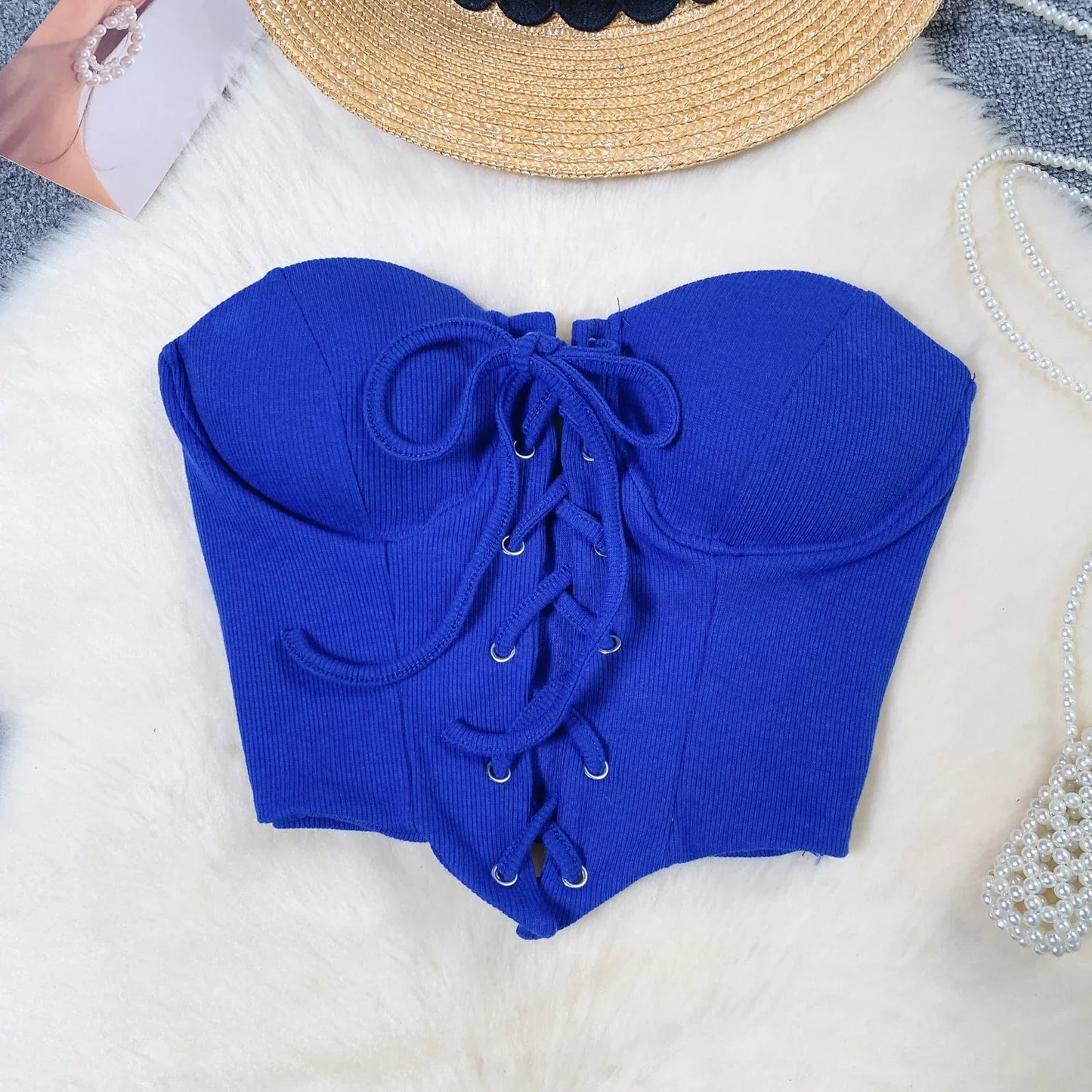 Variant image for Dam Bustier Enfärgad Polyester Klubbplagg-5