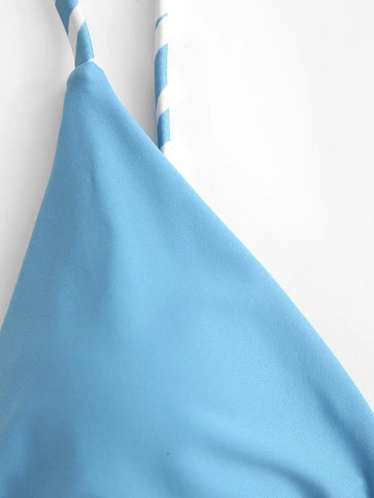 Baddräkt Dam Högskuren Zebra Mönster Shaping Nylon Elastan-5