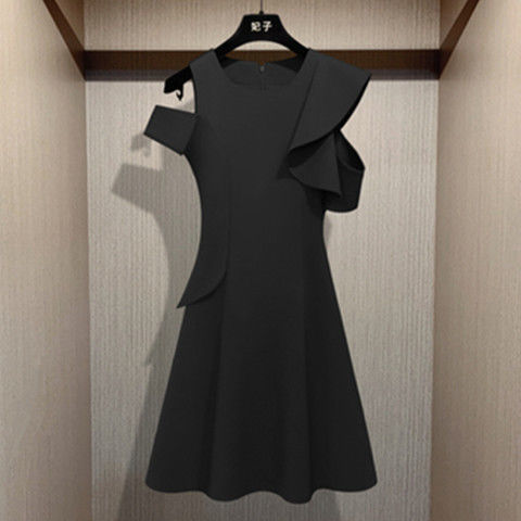 Herr Miniklänning A-line Monokrom Polyester-4