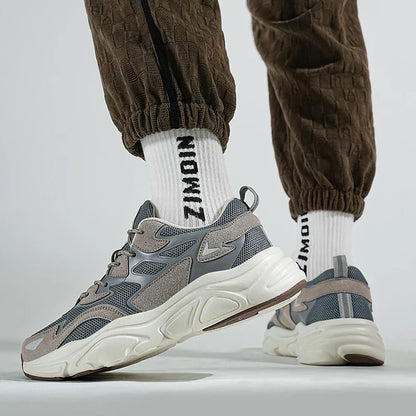 Herr Sneakers Sportiga Tjock Sula Textil Syntet-1