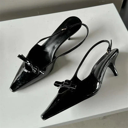 Variant image for Dam Slingback Skor Plattform Läder Elegant Stil-24