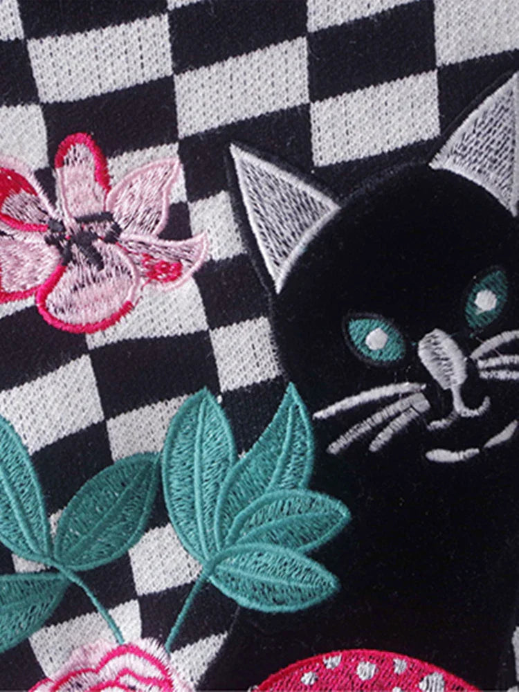 Dam Sweatshirt Roligt Tryck Puffärmar Polyester-5