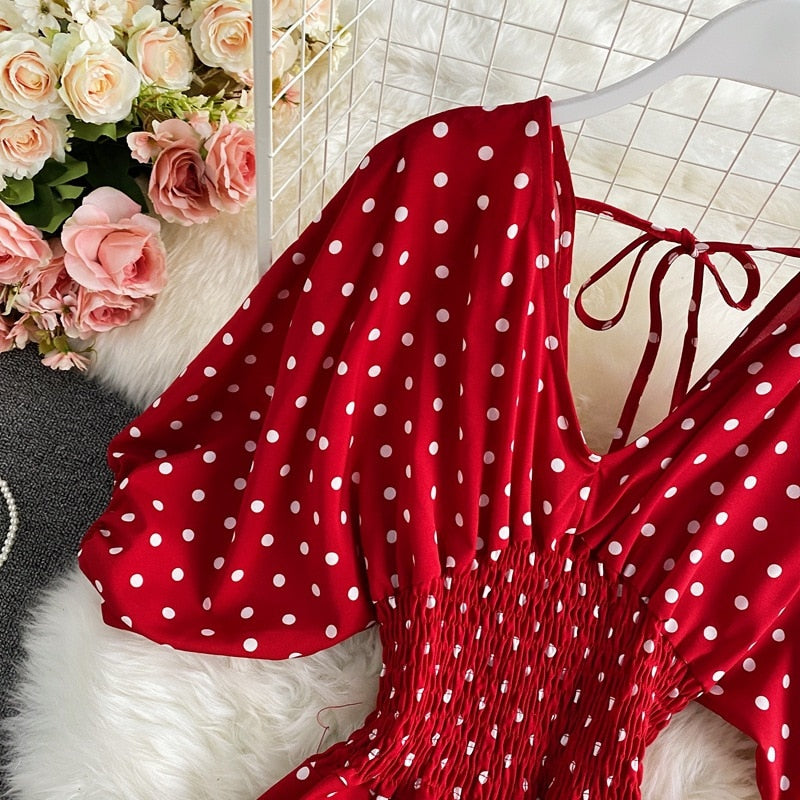 Dam Overall V-ringning Vid Byxa Polyester Avslappnad Stil-5