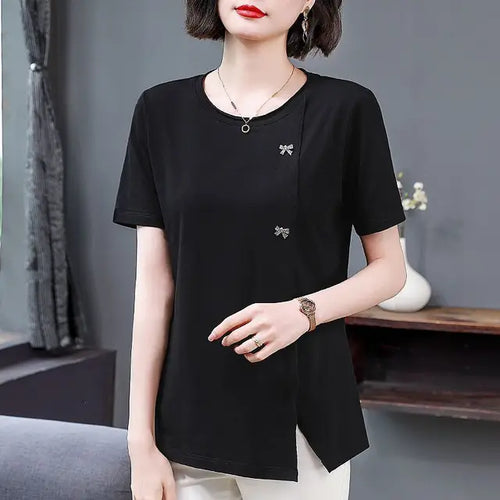 Dam Kort Klänning Elegant Lätt Material För Fest Och Sommar-1