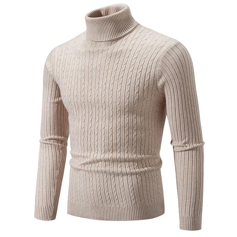 Variant image for Stickad Dam Tröja Turtleneck Mjuk Tygblandning-7