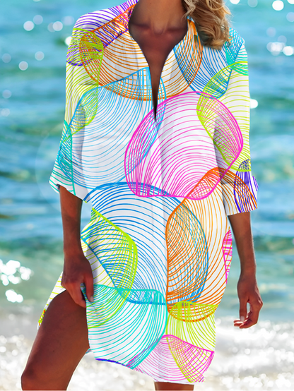 Dam Blus Knapp-Down Lätt Andningsbar Stilren Mångsidig 13