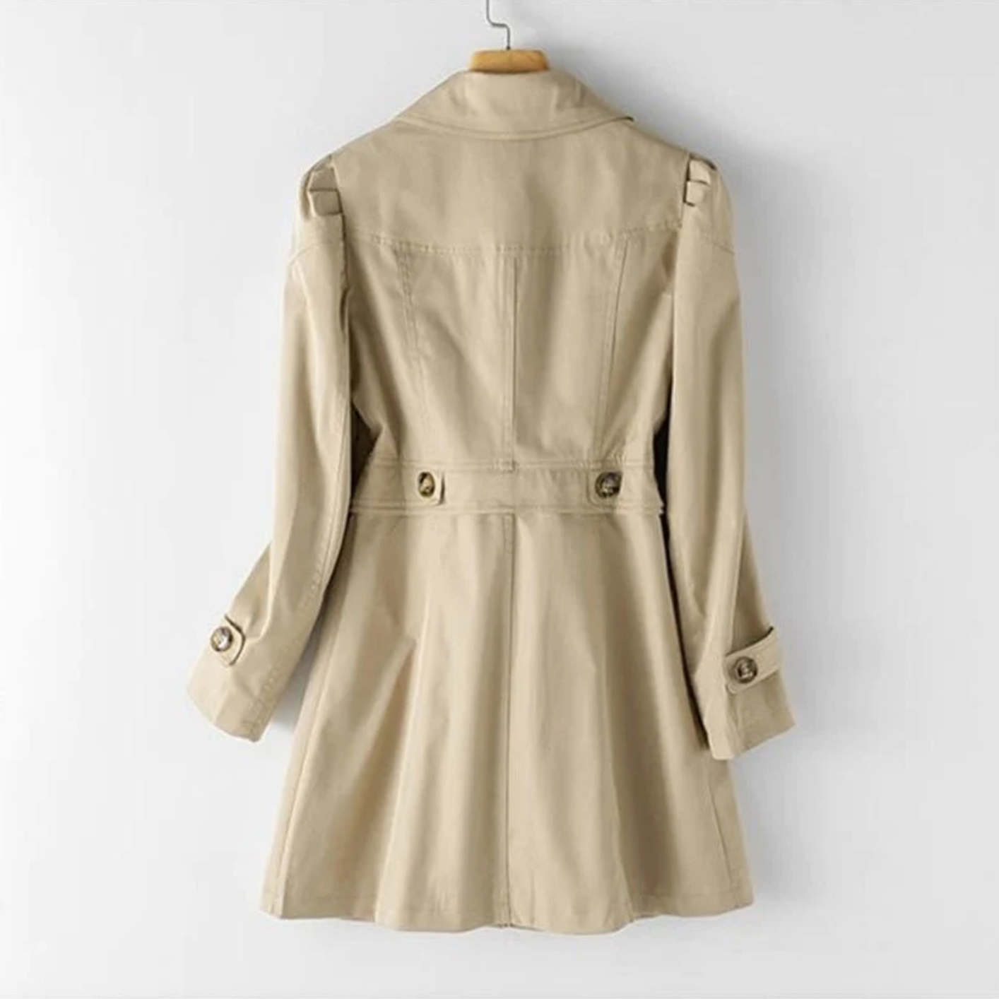 Kvinnors Trenchrock Elegant Polyester Mångsidig-2