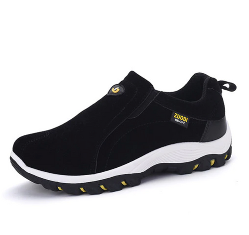 Ortopediska Vandringsskor för Herrar – Lätta och Ventilerande Gummiskor, Slip-On Design, Stöd för Fotens Naturliga Rörelse 1