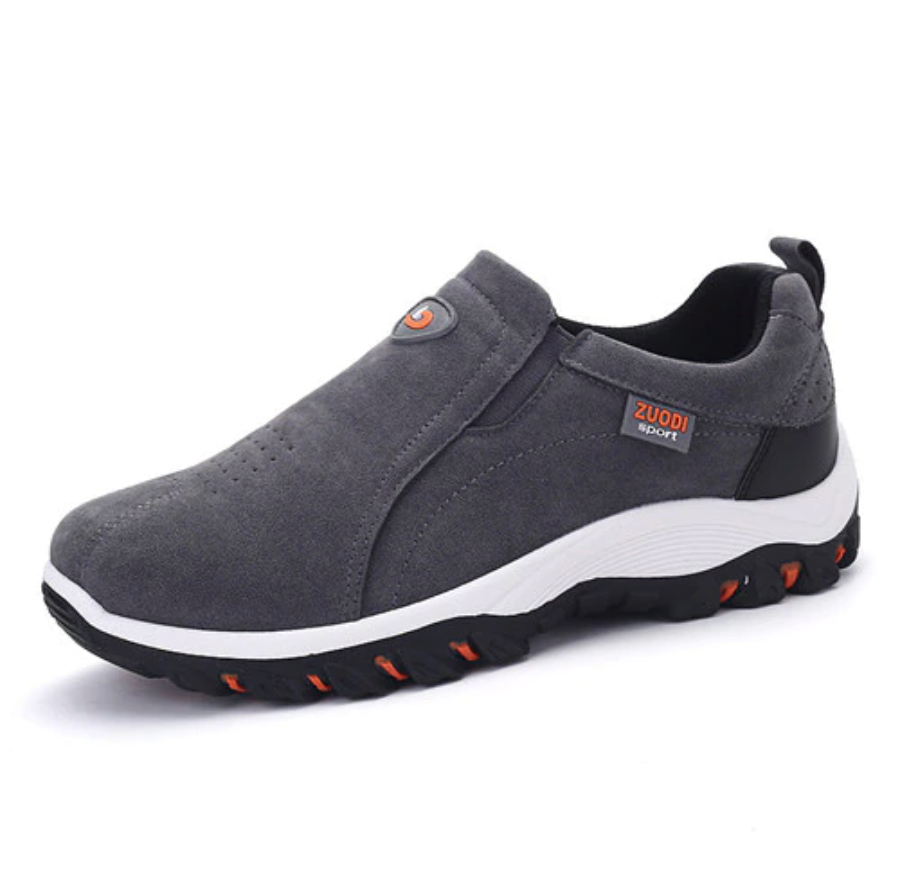 Ortopediska Vandringsskor för Herrar – Lätta och Ventilerande Gummiskor, Slip-On Design, Stöd för Fotens Naturliga Rörelse 6