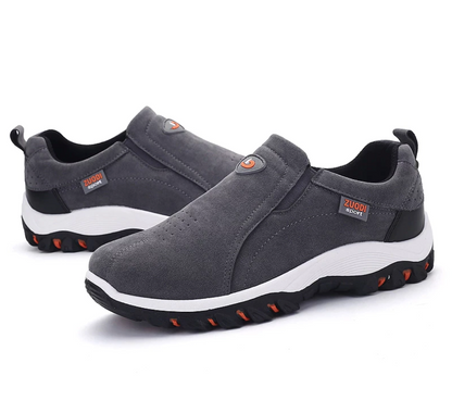 Ortopediska Vandringsskor för Herrar – Lätta och Ventilerande Gummiskor, Slip-On Design, Stöd för Fotens Naturliga Rörelse 4