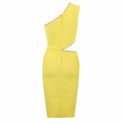 Kvinnors Bandageklänning Utskärningar Glittrande Detaljer Elastisk Viskos 4