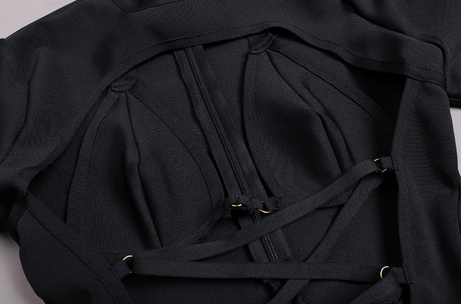 Maxiklänning Dam med Utskärningar och Långa Ärmar i Polyester 3