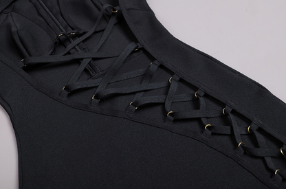 Maxiklänning Dam med Utskärningar och Långa Ärmar i Polyester 6