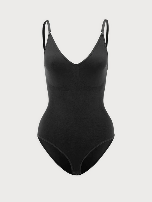Dam Bodysuit Sömlös Design Komprimering Polyester-1