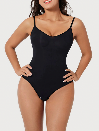 Dam Bodysuit Sömlös Design Komprimering Polyester-5