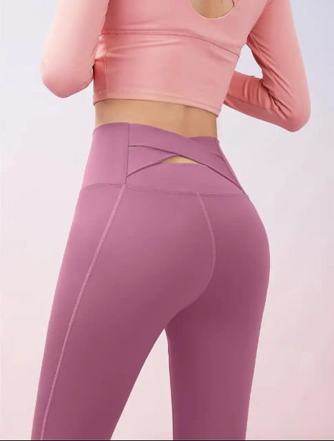 Damleggings Hög Midja Mjuk Polyester Elastan-1