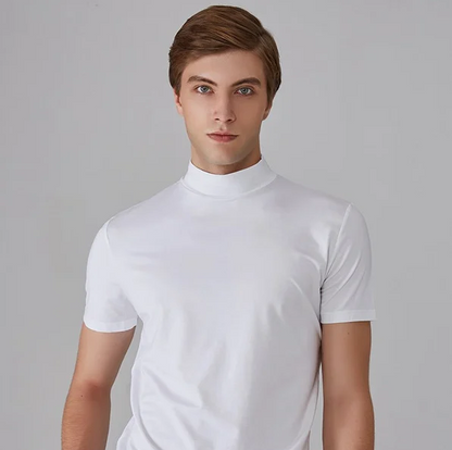 Herr Turtleneck Skjorta Skräddarsydd Spandex-2