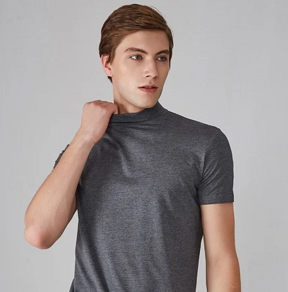 Herr Turtleneck Skjorta Skräddarsydd Spandex-3