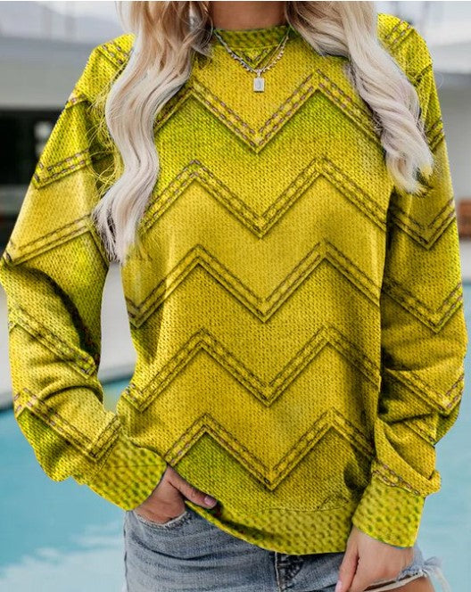 Variant image for Stickad Dam Tröja Geometrisk i Mjuk Kashmir-19