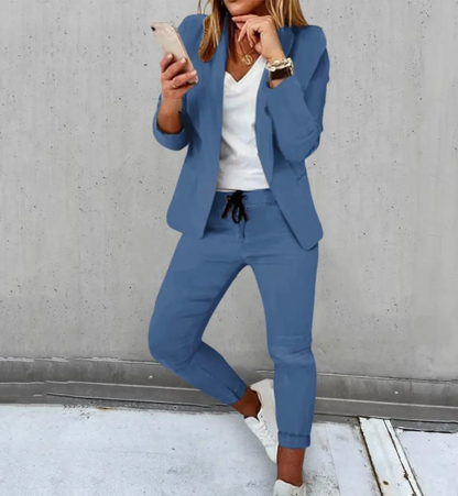 Dam Blazer Figurnära Modern Design Högkvalitativt Material-6