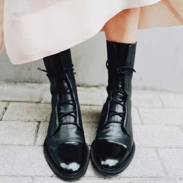 Variant image for Dam Stövlar Elegant Design Läder för Vardag och Fest-10