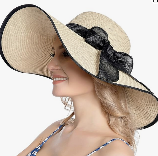 Dam Strandhatt Slipdekor Naturlig Fiber-1