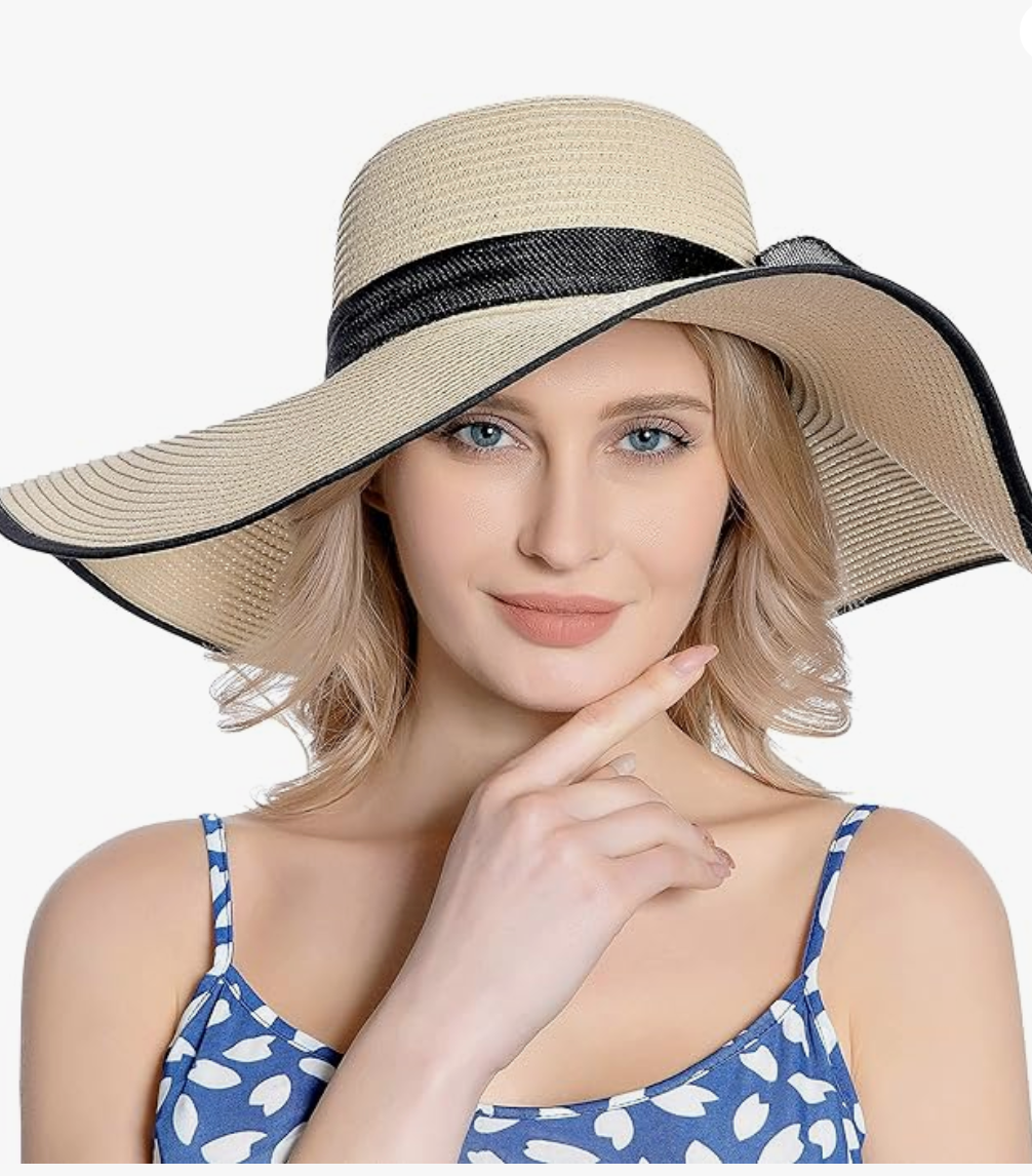 Dam Strandhatt Slipdekor Naturlig Fiber-4