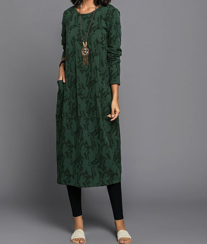 Fina Dam Klänningar Vintage Stil Polyester Tidlös Elegans-3