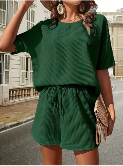 Variant image for Dam Casual Shorts Set Bekväm Andningsbar Design-26