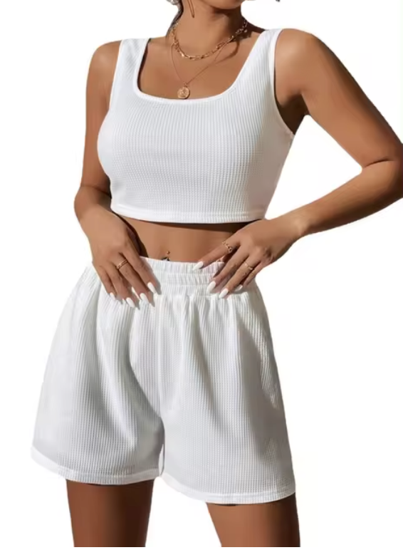 Kvinnors Arbetskläder Set Avslappnad Polyester Topp och Byxor-5