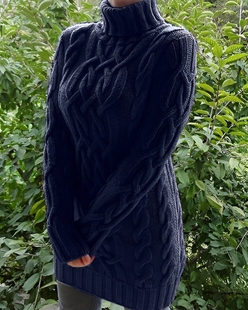 Dam Vintertröja Modern Bekväm Hållbar Fibrer-1