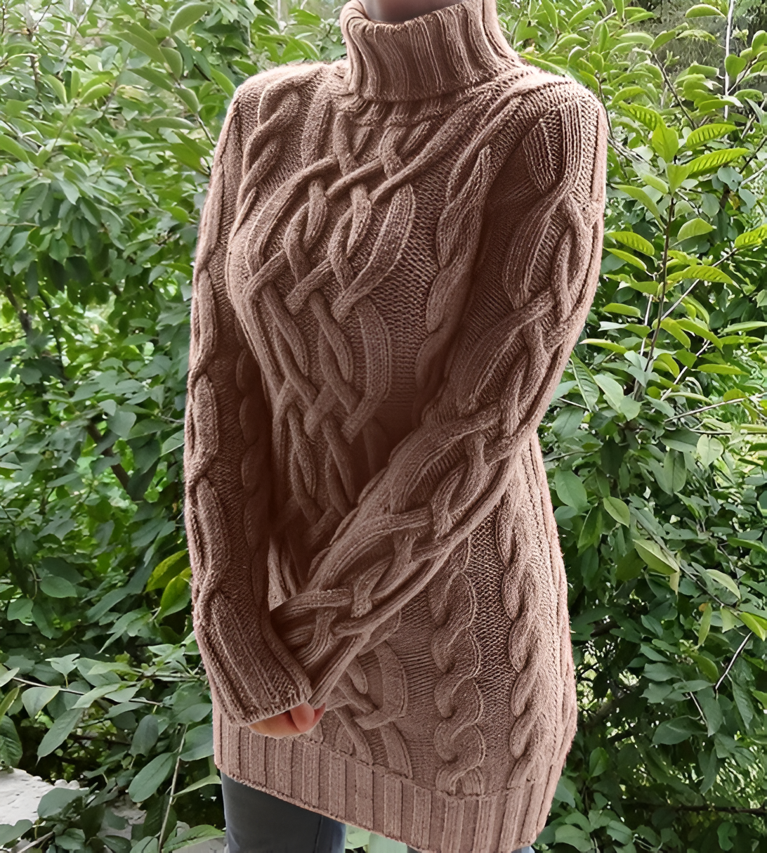 Dam Vintertröja Modern Bekväm Hållbar Fibrer-4