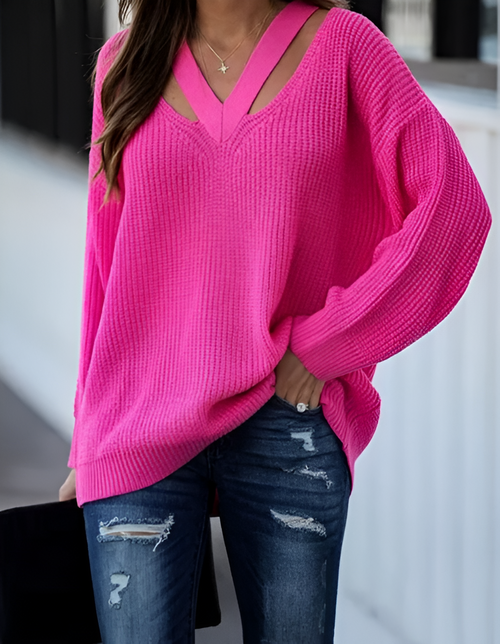 Dam Vintertröja Trendig Hållbar Ekologisk Fibrer-1