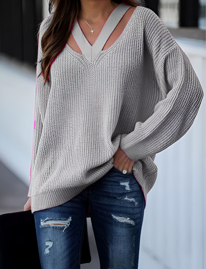 Dam Vintertröja Trendig Hållbar Ekologisk Fibrer-6