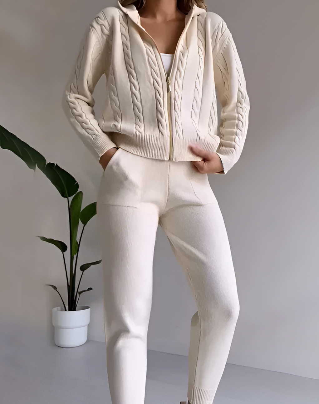 Dam Vintertröja Elegant Ekologisk Bomull-3