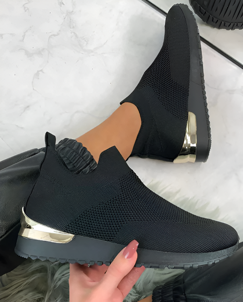 Dam Vinter Sneakers Klassisk Design Miljövänligt Material-1