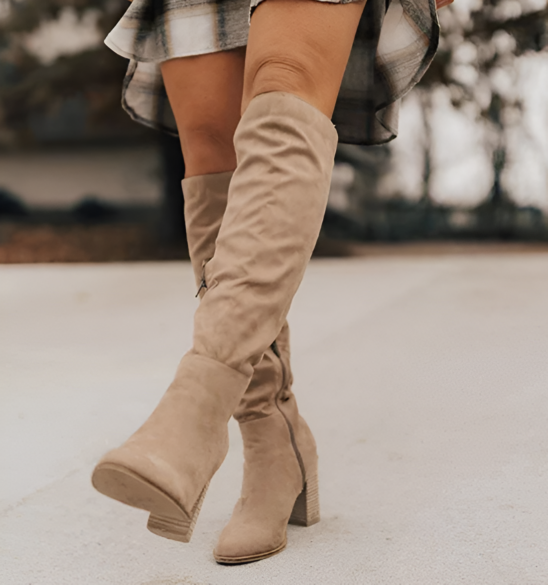 Fodrade Vinterstövlar Dam Bekväma Hållbara Material-2