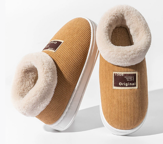 Inomhus Tofflor Dam Fleecefodrade Mjuka Plysch Sula