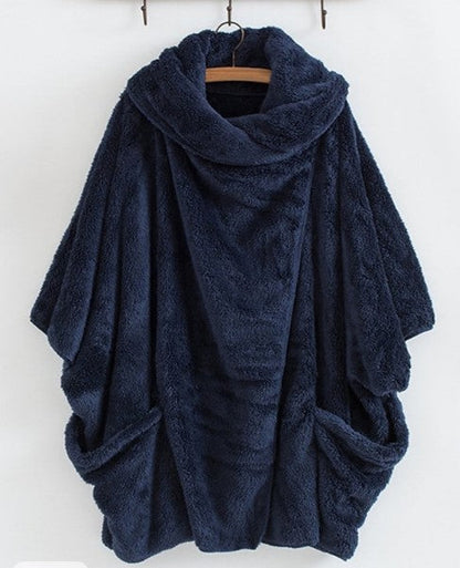 Dam Lång Vinterjacka Elegant Polyester med Flera Fickor 5