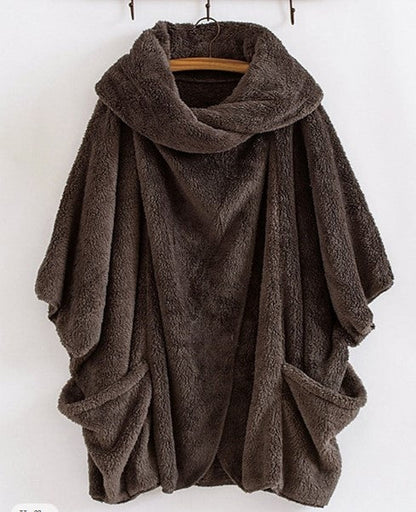 Dam Lång Vinterjacka Elegant Polyester med Flera Fickor 11
