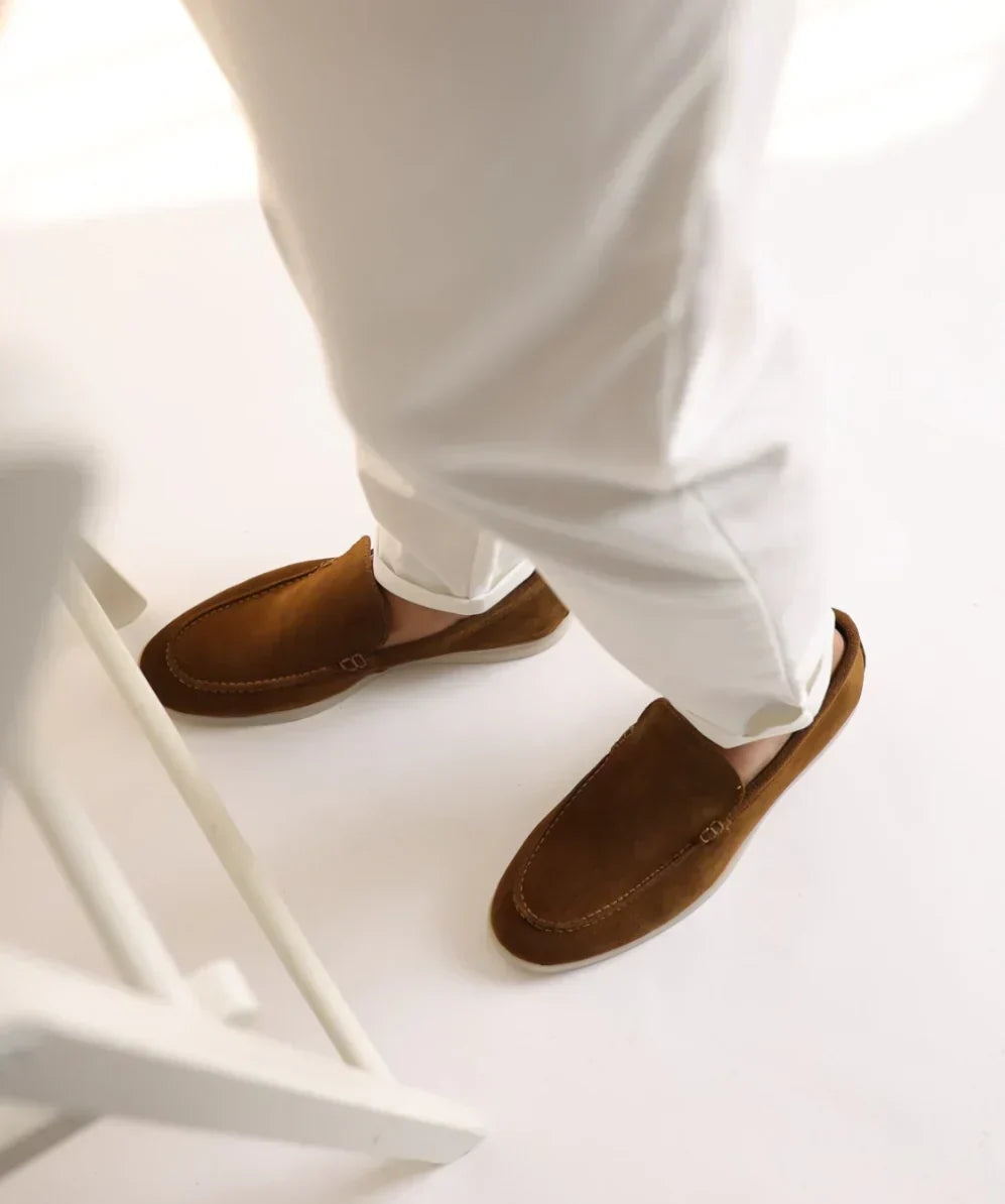 Herrar Loafers Vintage Läder Komfortabel Design-1