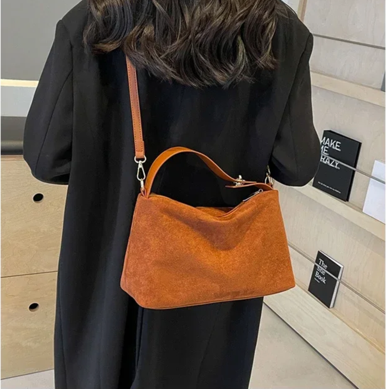 Variant image for Dam Axelväska Hög Kapacitet PU-läder Justerbar Axelrem-3